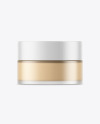 Frosted Glass Cosmetic Jar Mockup