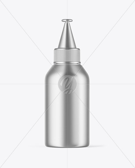 Metallic Plastic Bottle Mockup