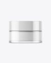 Clear Glass Cosmetic Jar Mockup