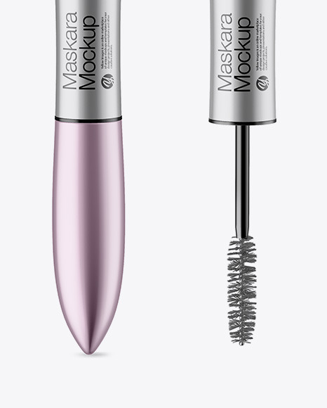 Opened Metallic Mascara Mockup