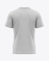 Men's Heather Pocket T-Shirt - Back View