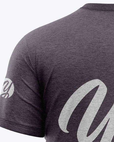 Men&#039;s Heather Pocket T-Shirt - Back View