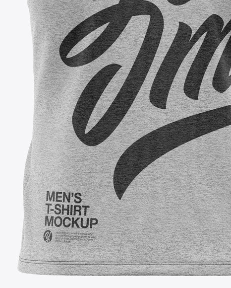 Men's Heather Pocket T-Shirt - Back View