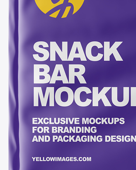 Glossy Snack Bar Mockup