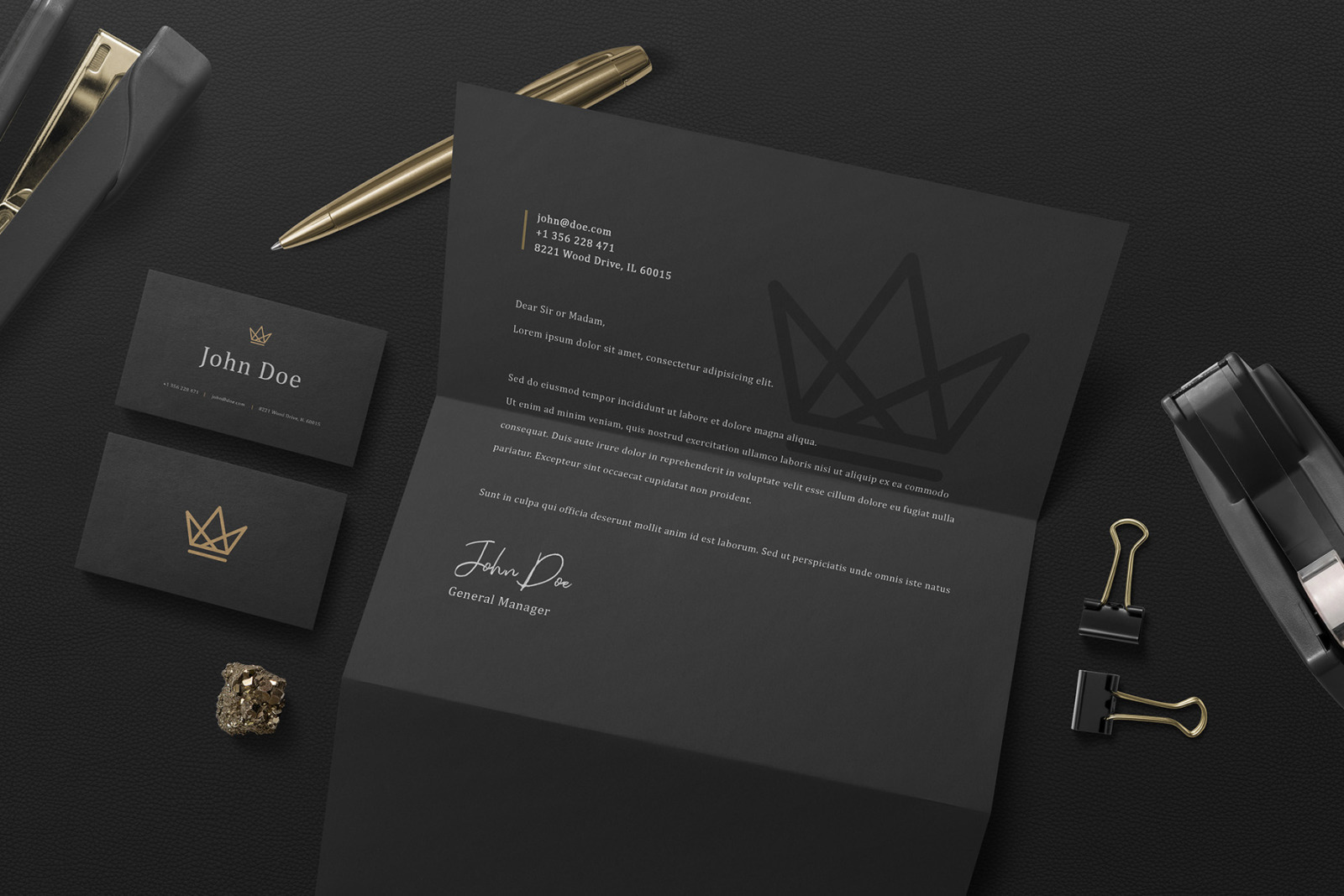 Black Branding Mockups Vol.1