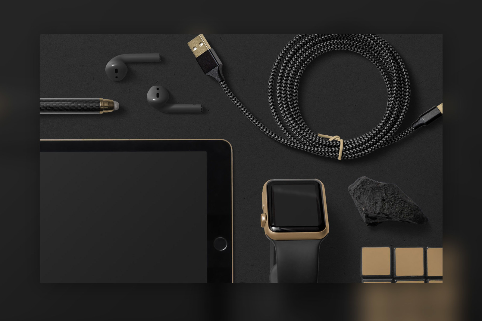 Black Branding Mockups Vol.1 Black Branding Mockups Vol.1