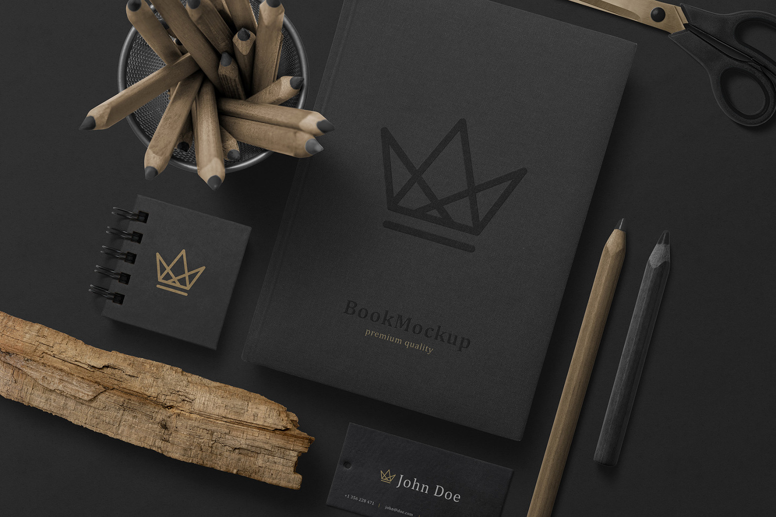 Black Branding Mockups Vol.2 Black Branding Mockups Vol.2