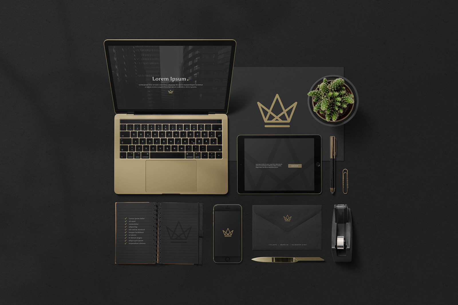 Black Branding Mockups Vol.2