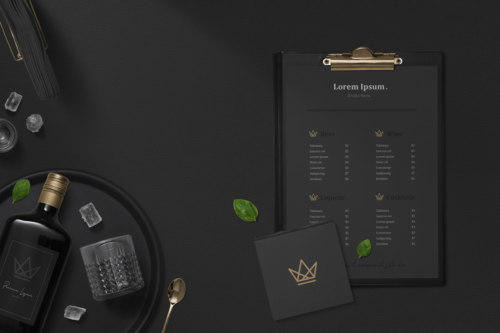 Black Branding Mockups Vol.3 Black Branding Mockups Vol.3