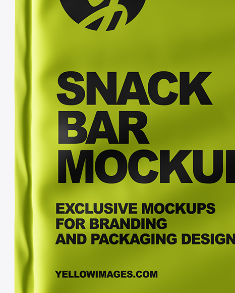 Metallic Snack Bar Mockup