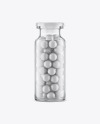 Glass Jar with Pills Mockup