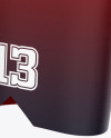 Basketball Uniform Mockup - Back Half Side View