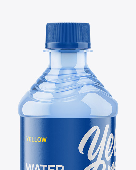 Plastic Bottle With Still Water Mockup