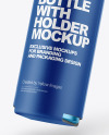 Metallic Drink Bottle w/ Holder Mockup