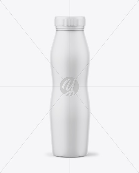 Matte Plastic Bottle Mockup - Front View