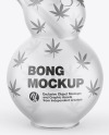 Frosted Glass Weed Bong Mockup