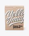 Kraft Box Mockup Kraft Box Mockup