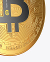 Golden Bitcoin Mockup