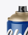 Opened Glossy Spray Can Mockup