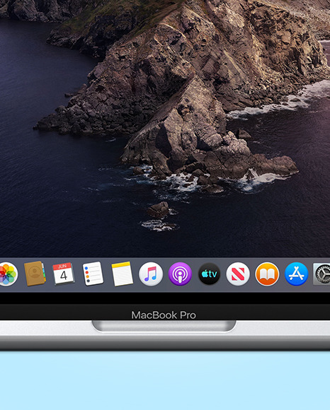 Silver MacBook Pro Mockup