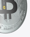 Silver Bitcoin Mockup