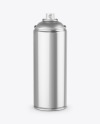 Metallic Spray Can Mockup