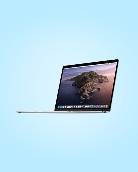 Silver MacBook Pro Mockup