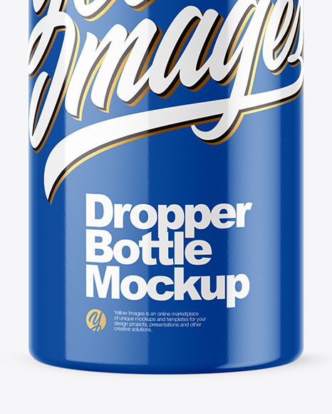 Glossy Dropper Bottle Mockup Glossy Dropper Bottle Mockup