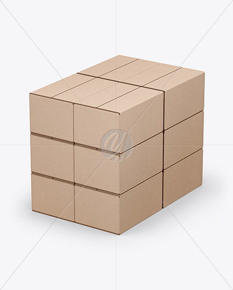 Kraft Boxes Mockup