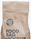 Kraft Paper Food Bag Mockup - Front View