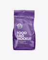 Matte Food Bag Mockup - Front View