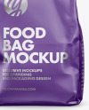 Matte Food Bag Mockup - Front View