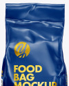 Glossy Food Bag Mockup - Front View