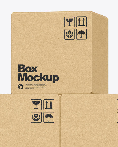 Kraft Boxes Mockup Kraft Boxes Mockup