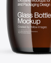 Amber Glass Bottle Mockup