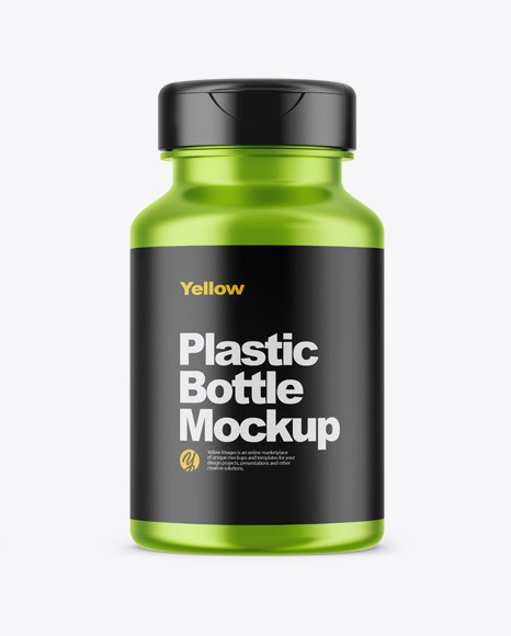 Metallic Pills Bottle Mockup