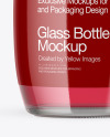 Clear Glass Drink Bottle Mockup