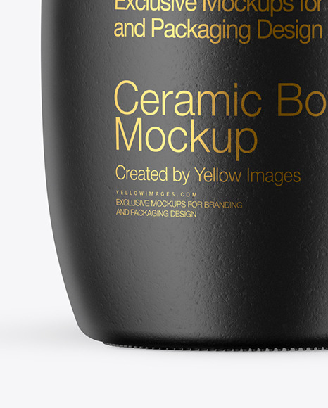 Ceramic Bottle Mockup