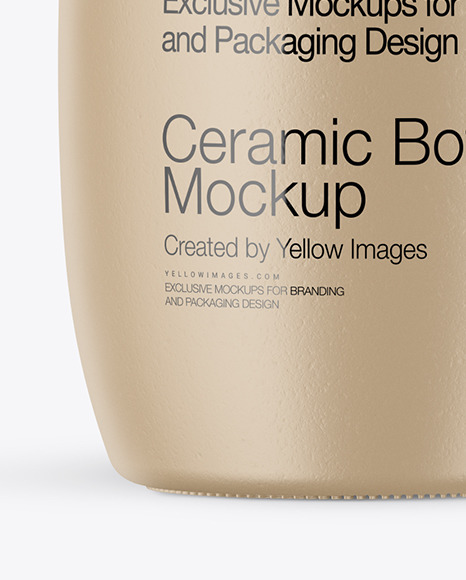 Ceramic Bottle Mockup