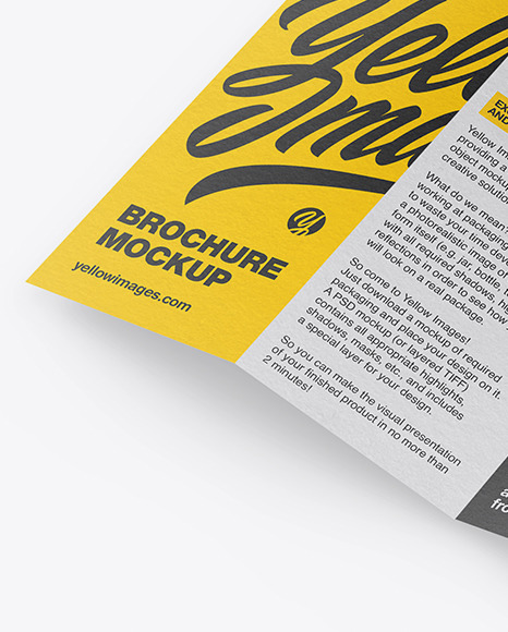 Textured Brochure Mockup