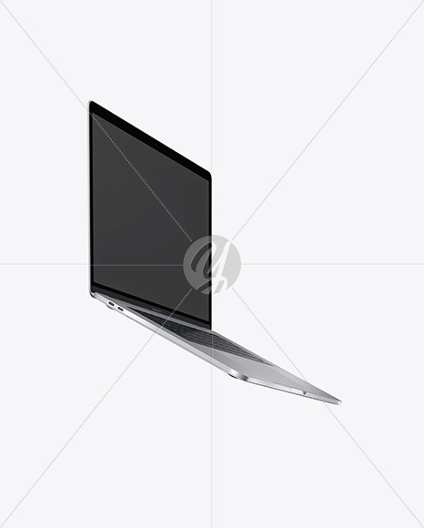 Silver MacBook Pro Mockup