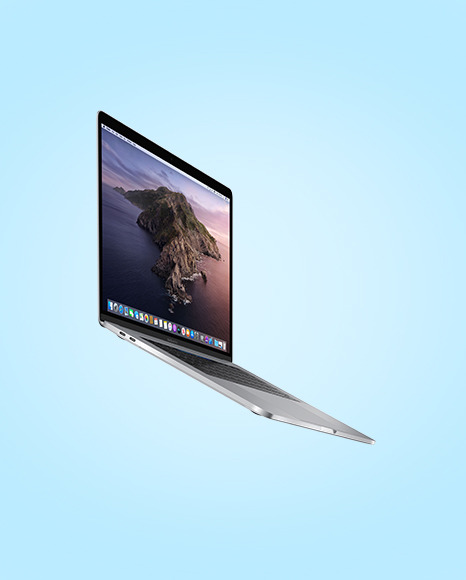 Silver MacBook Pro Mockup