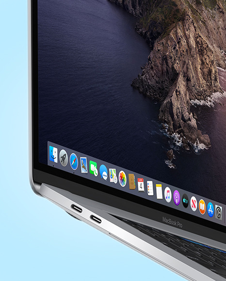 Silver MacBook Pro Mockup