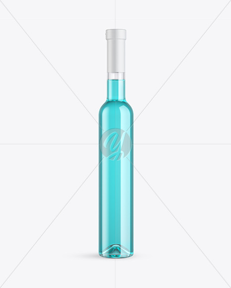 Clear Glass Liquor Bottle Mockup