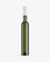 Green Glass White Wine Bottle Mockup