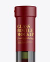 Green Glass Red Wine Bottle Mockup