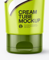 Glossy Plastic Cosmetic Tube Mockup