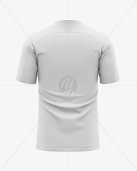 Men’s Soccer Raglan Jersey Mockup - Back View - Football Jersey T-shirt