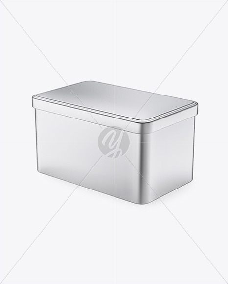 Metallic Box Mockup