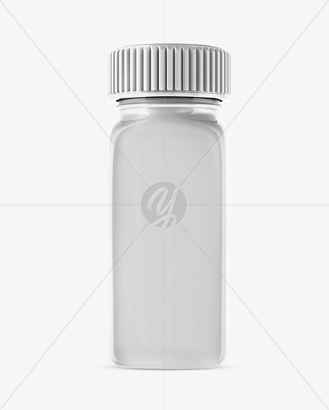 Glossy Plastic Jar Mockup